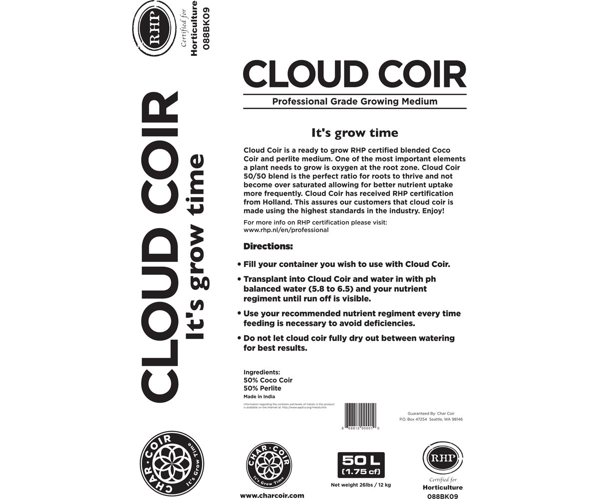 Char Coir CLOUD COIR  50/50 perlite/coco, RHP, 50 L